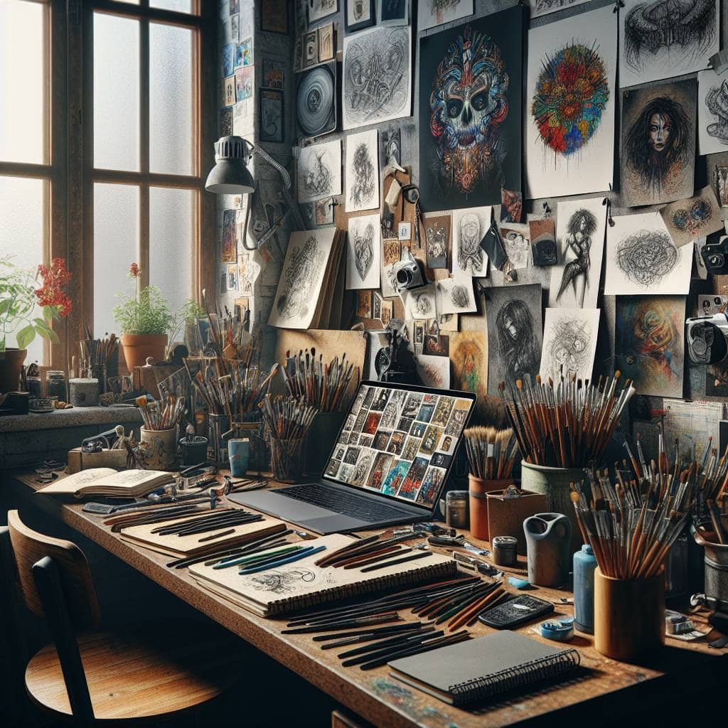 How to build a creative portfolio workspace.