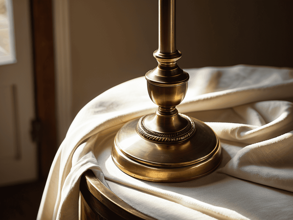 Restoring Brass Lamp