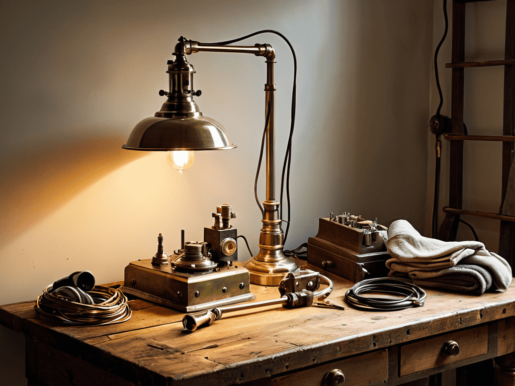 Restoring Brass Lamp