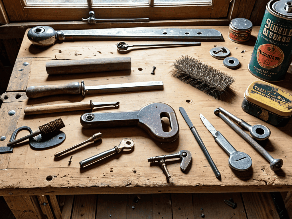 Restoring vintage hardware