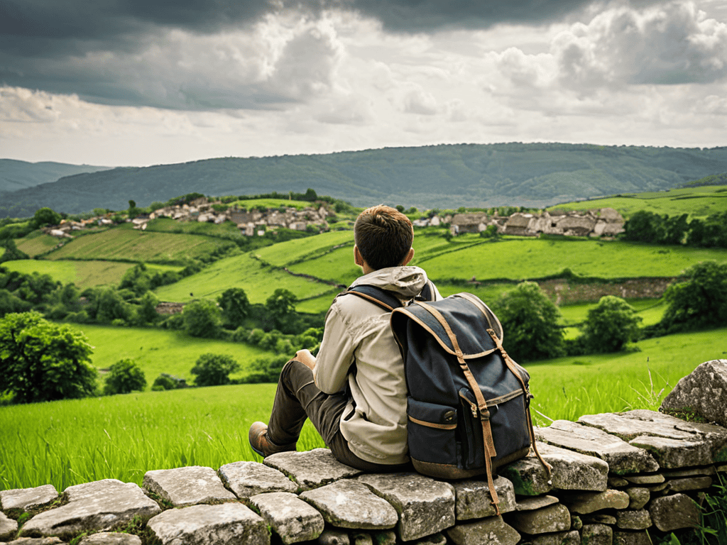 Slow Travel vs Tourism scenic landscape
