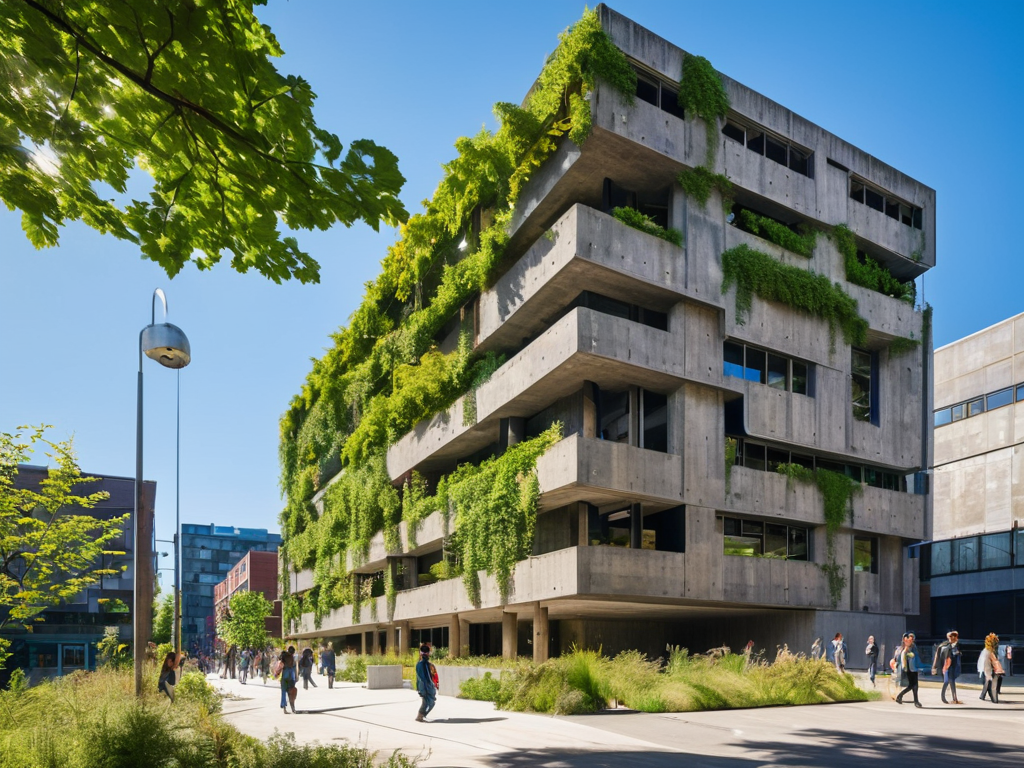 Sustainable Neo Brutalism architecture example