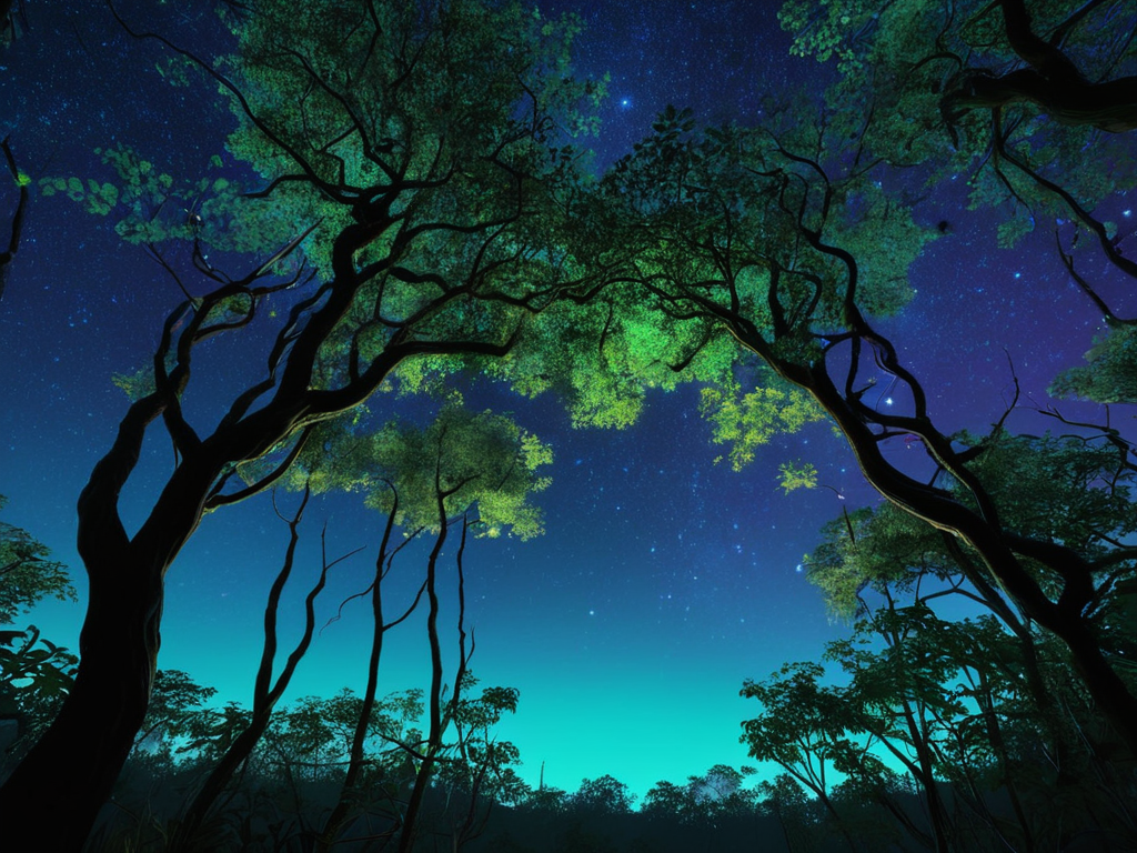 Night Vision Art Green Shadows