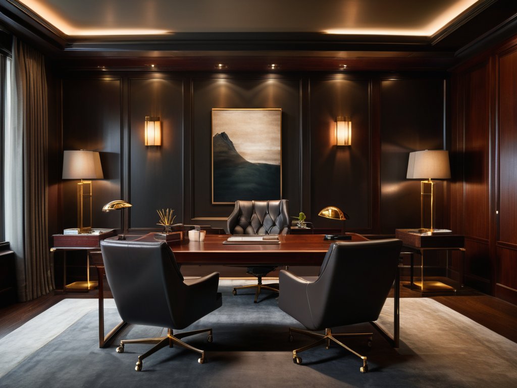 Moody interface design for luxury