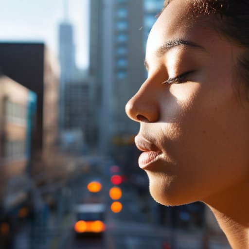 Calm pose using 4‑7‑8 Technique breathing