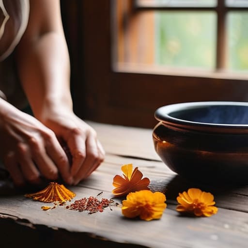 Sensory Engagement in Creative Hobbies through dyeing.