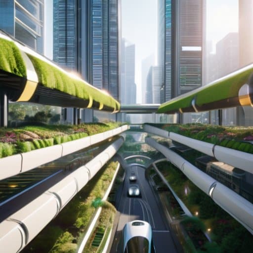 Futuristic skyline showcasing architecture of smart cities