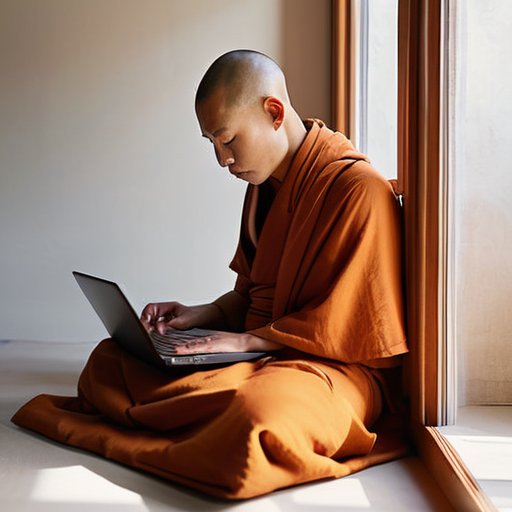 Silicon monk exemplifies digital asceticism for focus