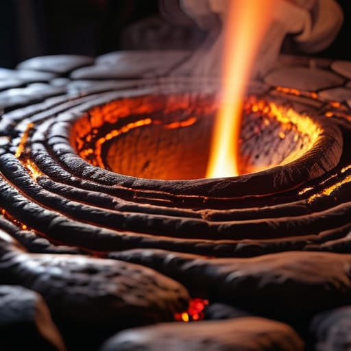 Wootz Crucible Steel Smelting process demonstration.